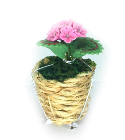 Choice of Dollhouse Miniature Pink or Red Geraniums
