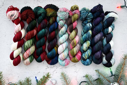 Destination Yarn fingering weight yarn Christkindlmarkt