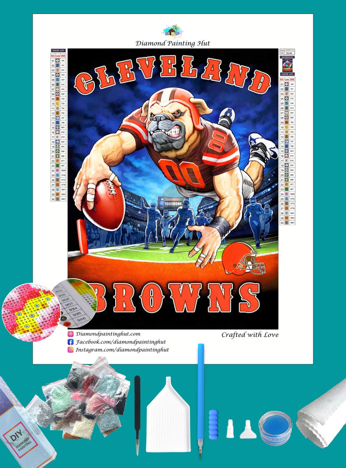 Cleveland Browns NFL Diamond Painting-Diamond Painting Hut
