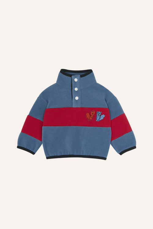 Color Block Polar Baby Sweatshirt in Blue