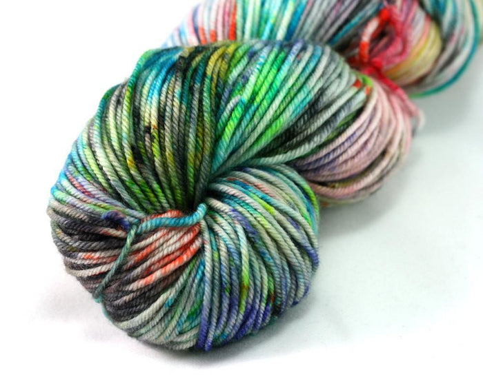 Destination Yarn Knitting Kit Hat Kit - DK Weight - Color Run