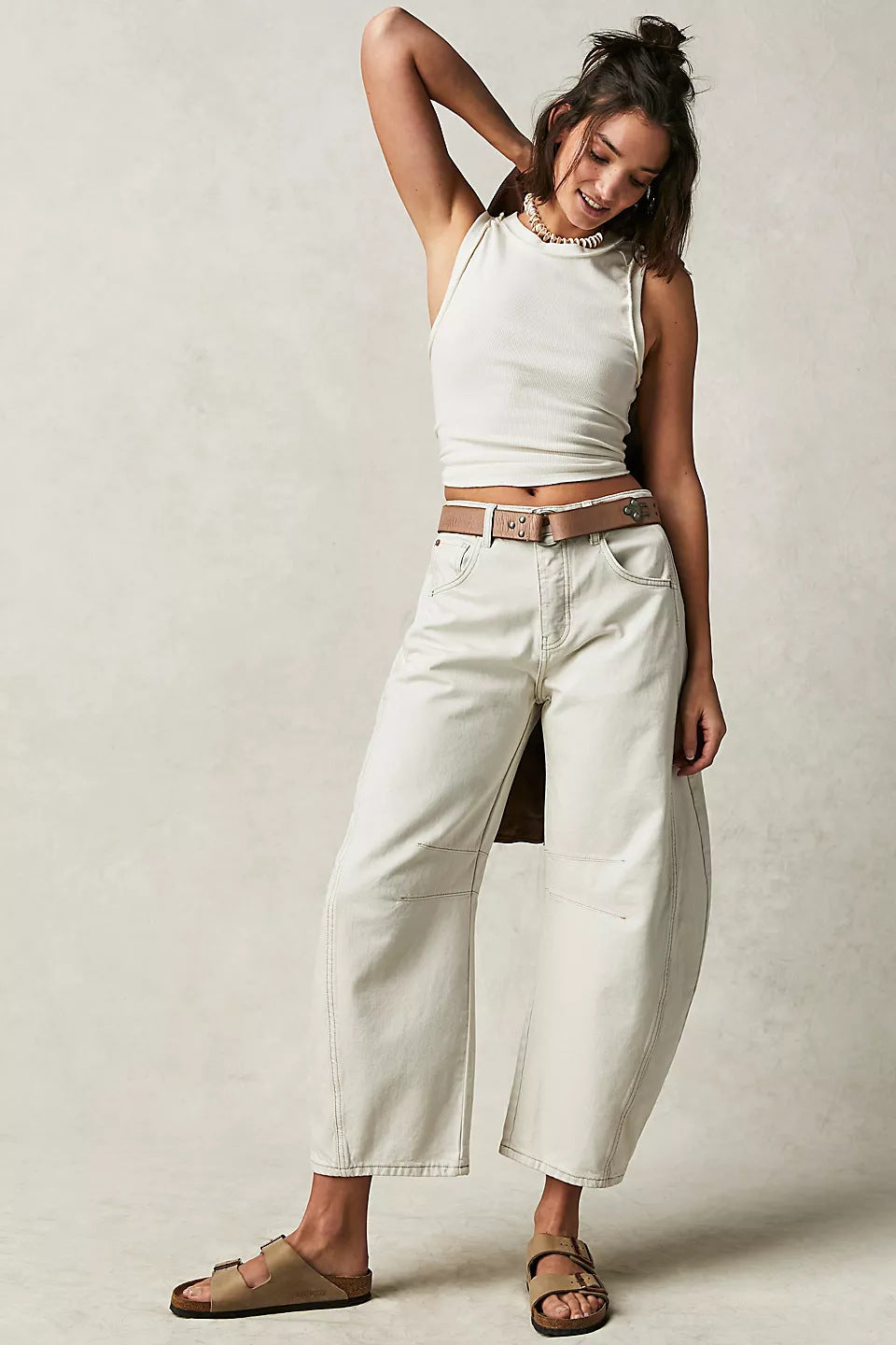 Women Fashion Casual Loose Jeans