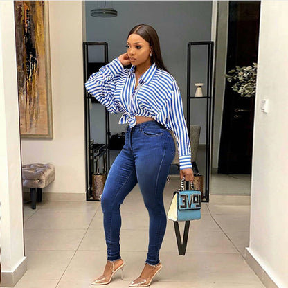 Women Basic Casual Solid Color Skinny Jeans