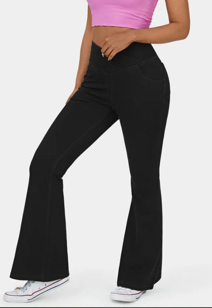Women Fashion Casual Simple Solid Color Slim Fit High Waist Jeans