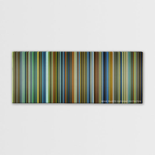 Contagion color palette canvas print: thousands of thin vertical stripes of color