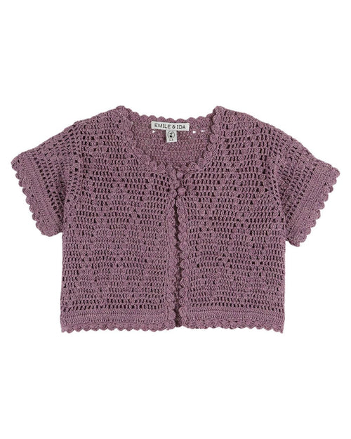 Crochet Cardigan in Wisteria