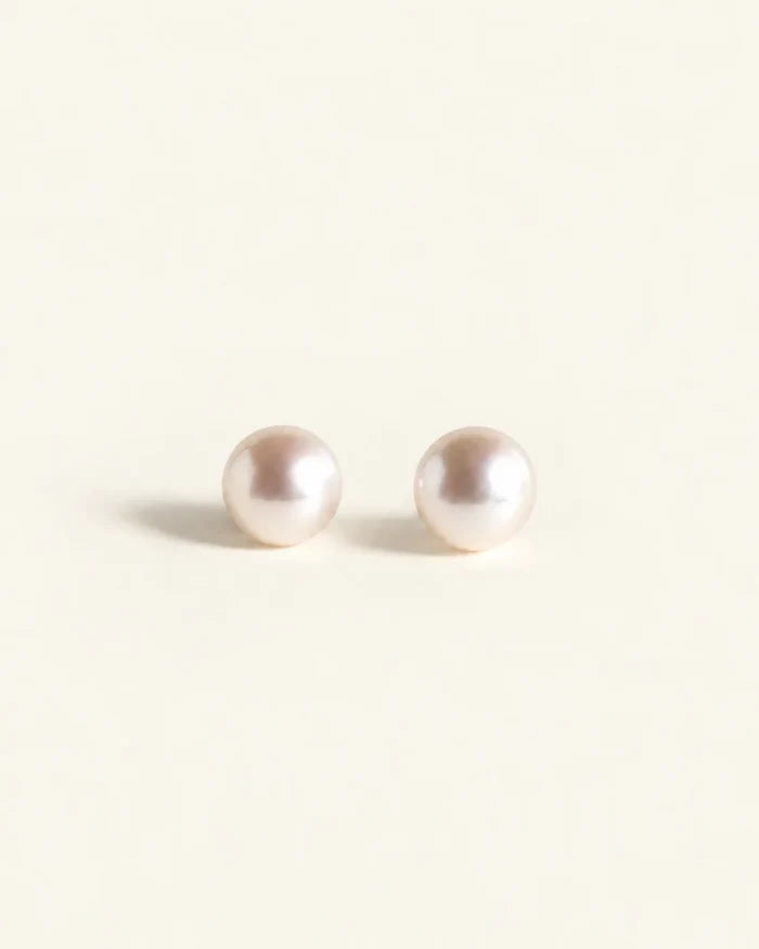 Cyntia Miglio Pearl Stud Earrings NEW