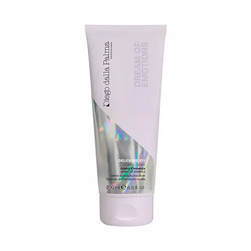 200ml purple iridescent tube of Diego Dalla Palma Delicious Joy Body Cream of Essence.