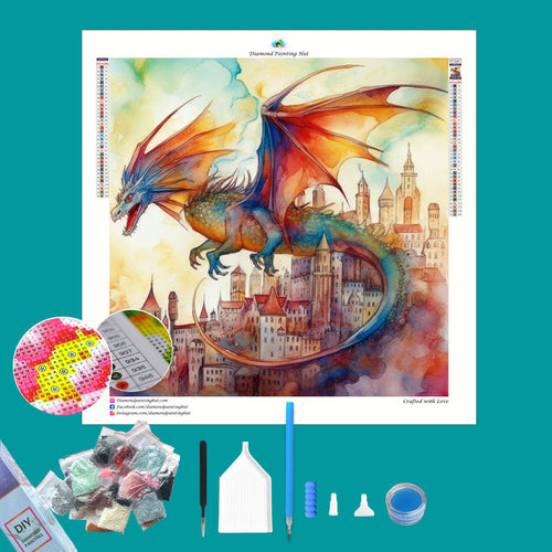 Dragon Kingdom Diamond Painting-Diamond Painting Hut