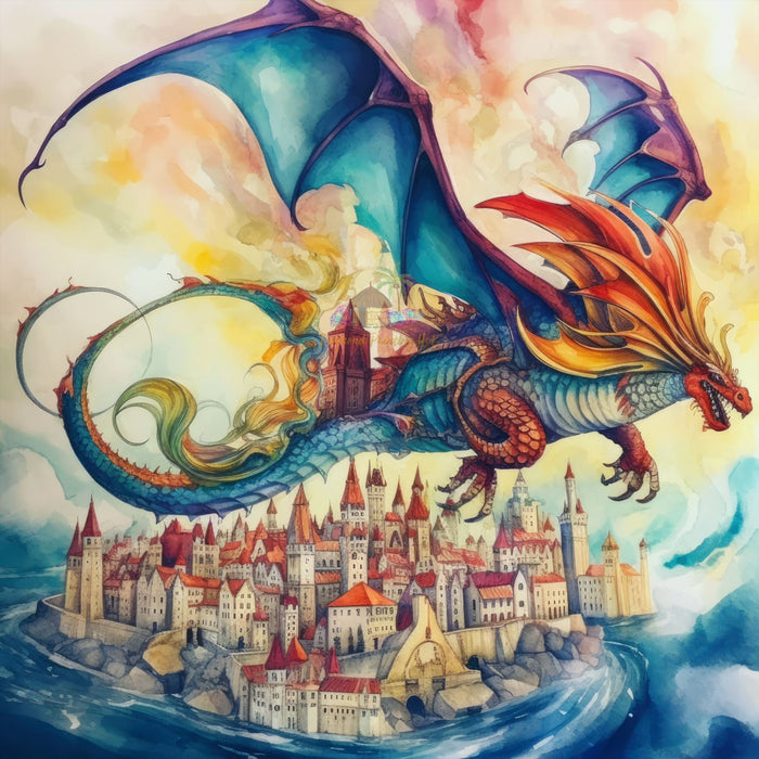 Dragon Kingdom Diamond Painting-Diamond Painting Hut