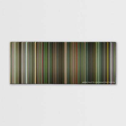 Dredd color palette canvas print: thousands of thin vertical stripes of color