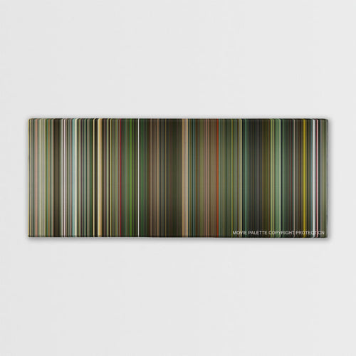 Dredd color palette canvas print: thousands of thin vertical stripes of color