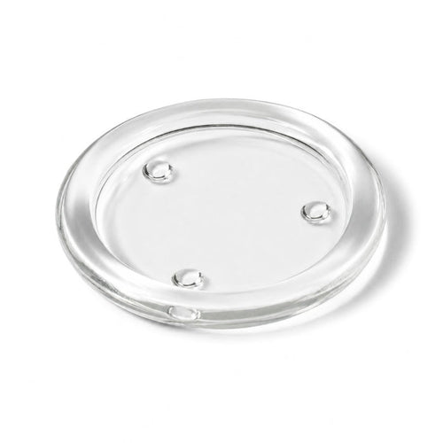 Eastland Glass Pillar Plate Round 4” Set of 12