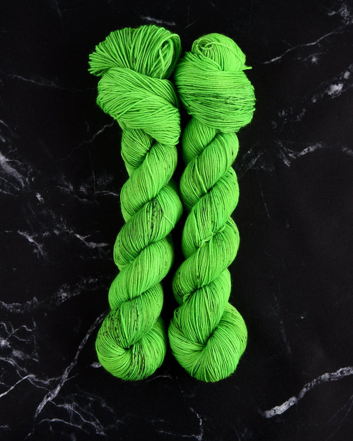 Destination Yarn fingering weight yarn Electric Green