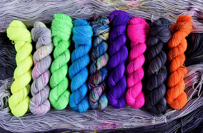 Destination Yarn fingering weight yarn Electric Purple