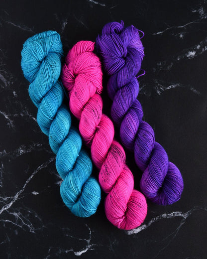 Destination Yarn fingering weight yarn Electric Purple