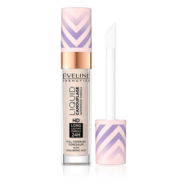 Eveline Liquid Camouflage Concealer Waterproof - 1 Light Porcelain