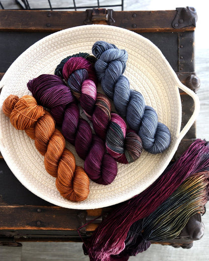 Destination Yarn fingering weight yarn Fall at the Cake