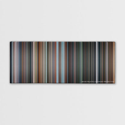 Fantastic 4: Rise of the Silver Surfer color palette canvas print: thousands of thin vertical stripes of color