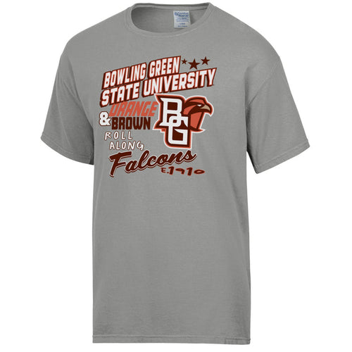 Gear BGSU Orange and Brown Comfort Wash Tee
