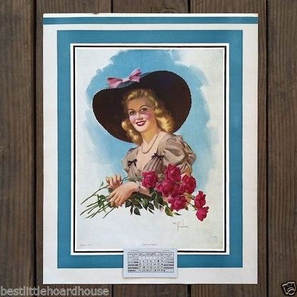 GIRL OF MY DREAMS Promotional Store Calendar 1943