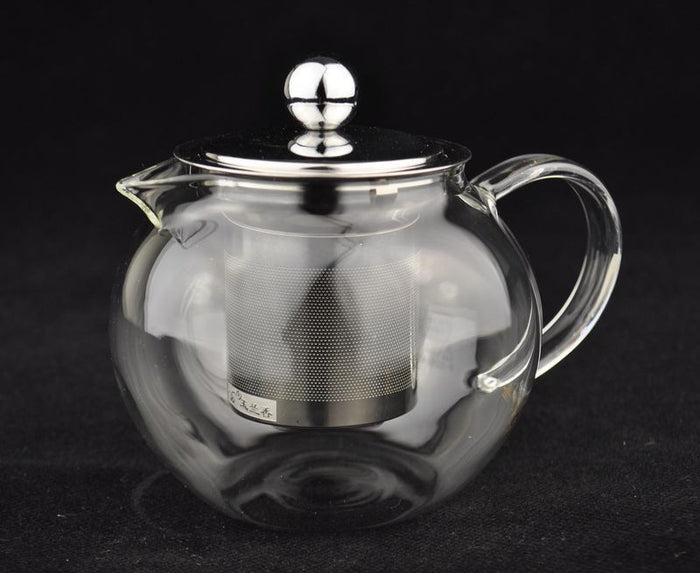Glass Teapot with Stainless Steel Infuser Core * P-026 400ml | Yunnan Sourcing Tea Shop