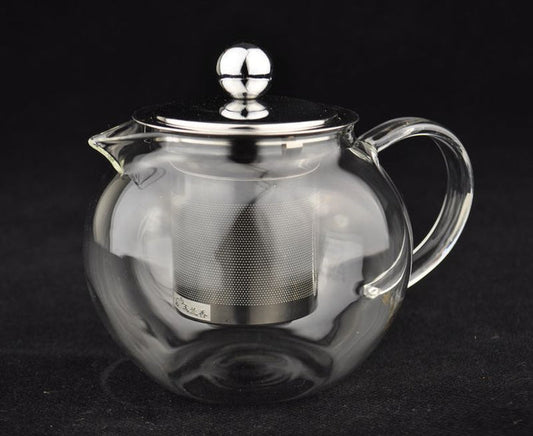Glass Teapot with Stainless Steel Infuser Core * P-026 400ml | Yunnan Sourcing Tea Shop