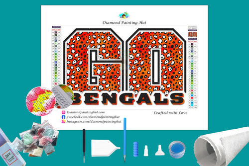 GO BENGALS Diamond Painting-Diamond Painting Hut