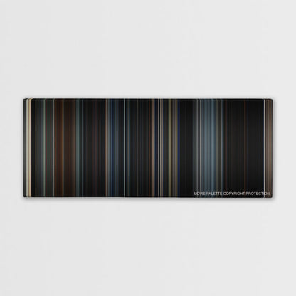 Godzilla color palette canvas print: thousands of thin vertical stripes of color