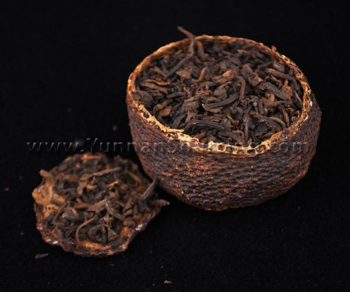 Gong Ting Pu-erh in Tangerine "Golden Horse 8685" Ripe Tea | Yunnan Sourcing Tea Shop