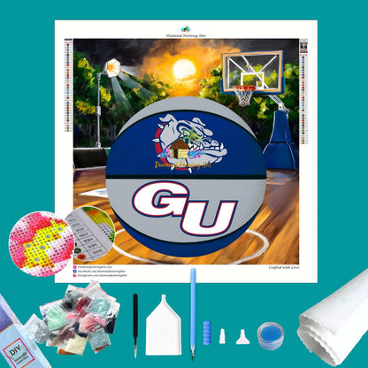 Gonzaga Basketball Diamond Painting