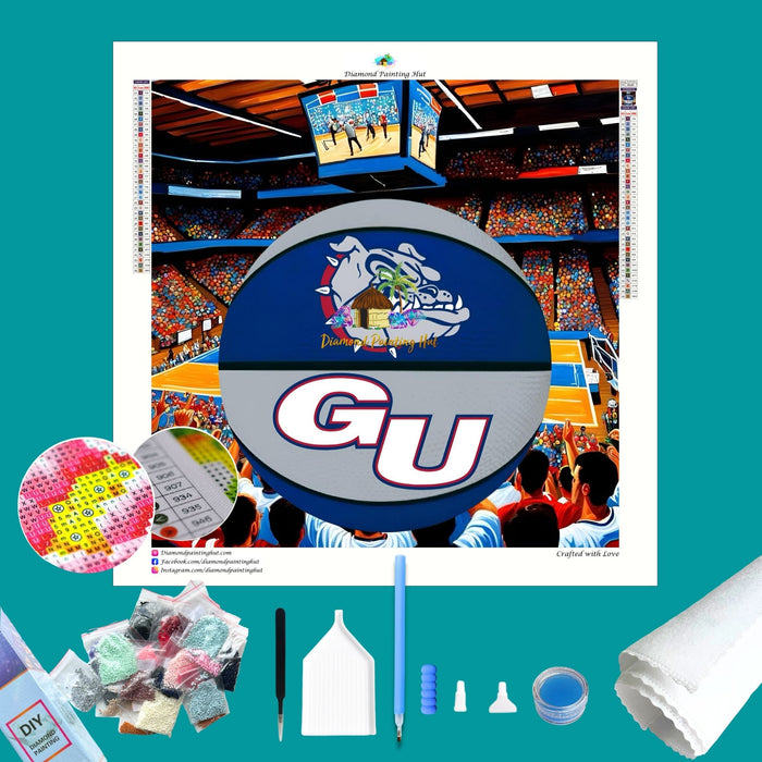 Gonzaga Basketball Diamond Painting