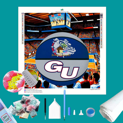 Gonzaga Basketball Diamond Painting