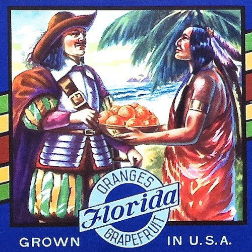 GOOD WILL ORANGES Fruit Crate Citrus Box Label 1950s