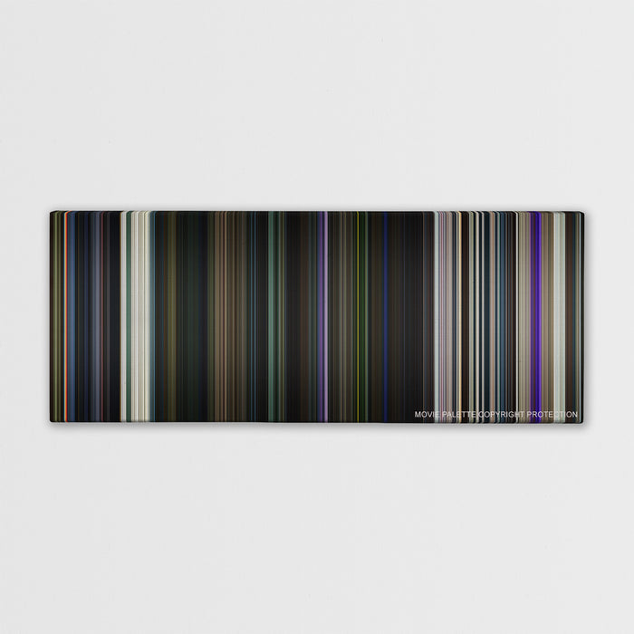 Guardians of the Galaxy color palette canvas print: thousands of thin vertical stripes of color