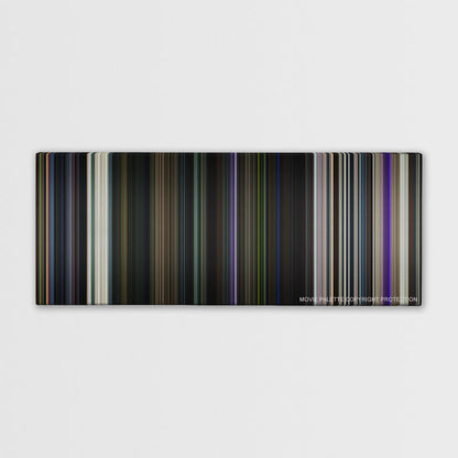 Guardians of the Galaxy color palette canvas print: thousands of thin vertical stripes of color