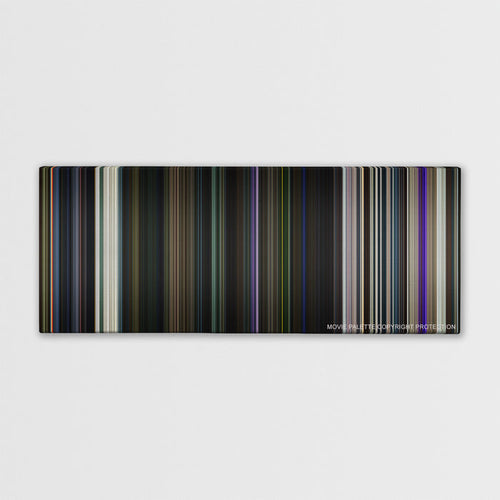 Guardians of the Galaxy color palette canvas print: thousands of thin vertical stripes of color