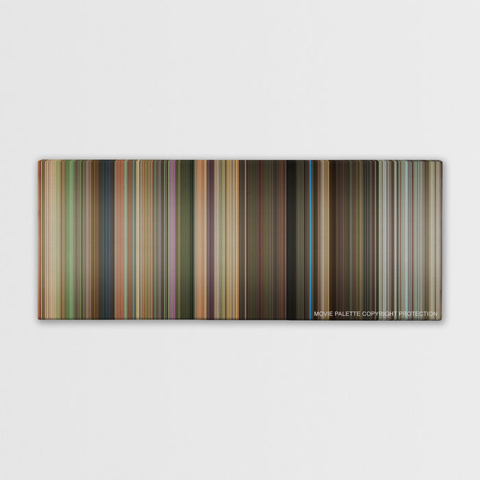 Hairspray color palette canvas print: thousands of thin vertical stripes of color