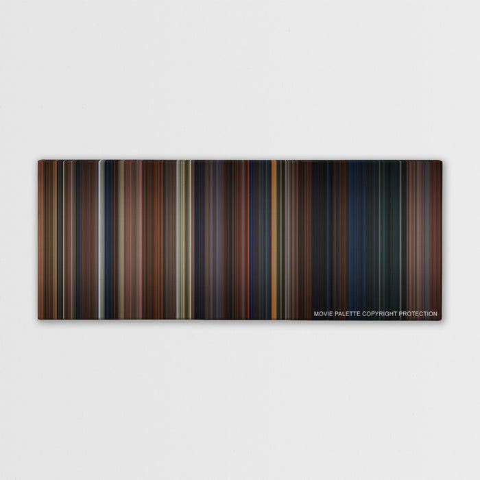Harry Potter and the Chamber of Secrets color palette canvas print: thousands of thin vertical stripes of color