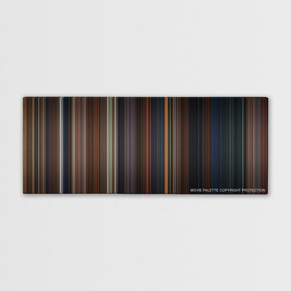 Harry Potter and the Chamber of Secrets color palette canvas print: thousands of thin vertical stripes of color
