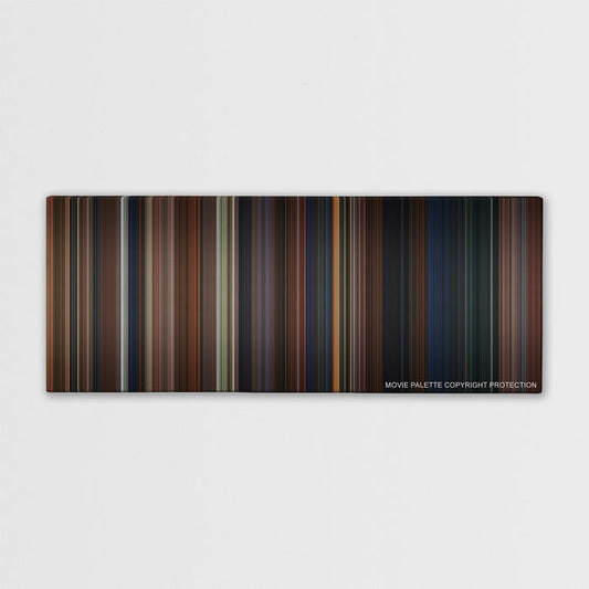 Harry Potter and the Chamber of Secrets color palette canvas print: thousands of thin vertical stripes of color