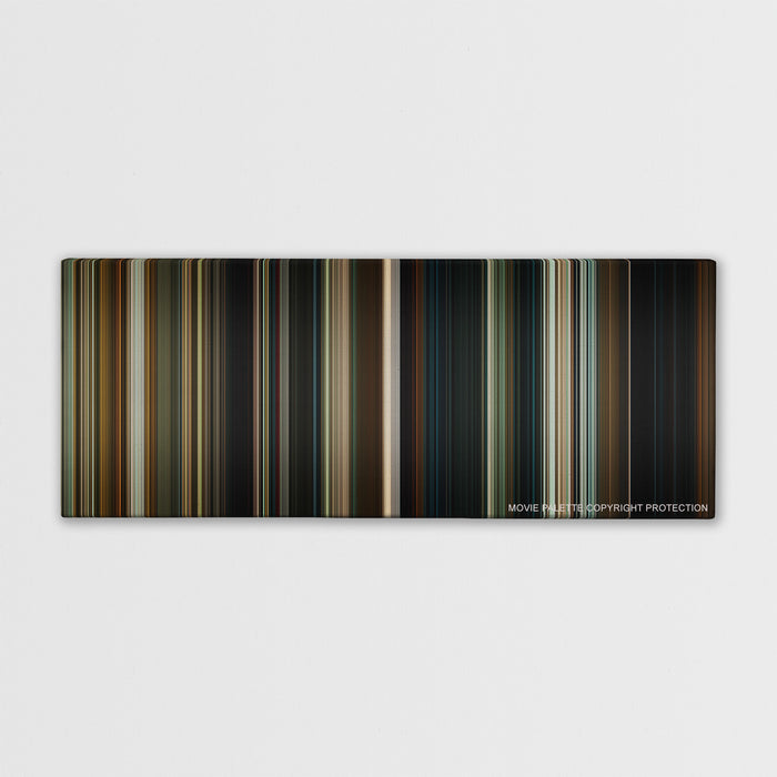 Hereditary color palette canvas print: thousands of thin vertical stripes of color