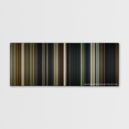 Hereditary color palette canvas print: thousands of thin vertical stripes of color
