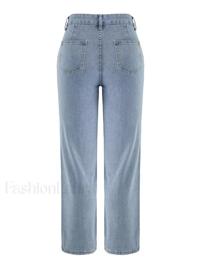 High Waist Baggy Boyfriend Jeans