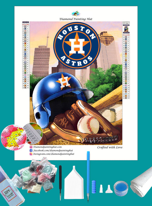 Astros MLB Home Diamond Painting-Diamond Painting Hut