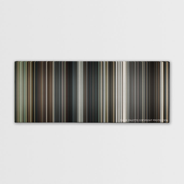 Interstellar color palette canvas print: thousands of thin vertical stripes of color