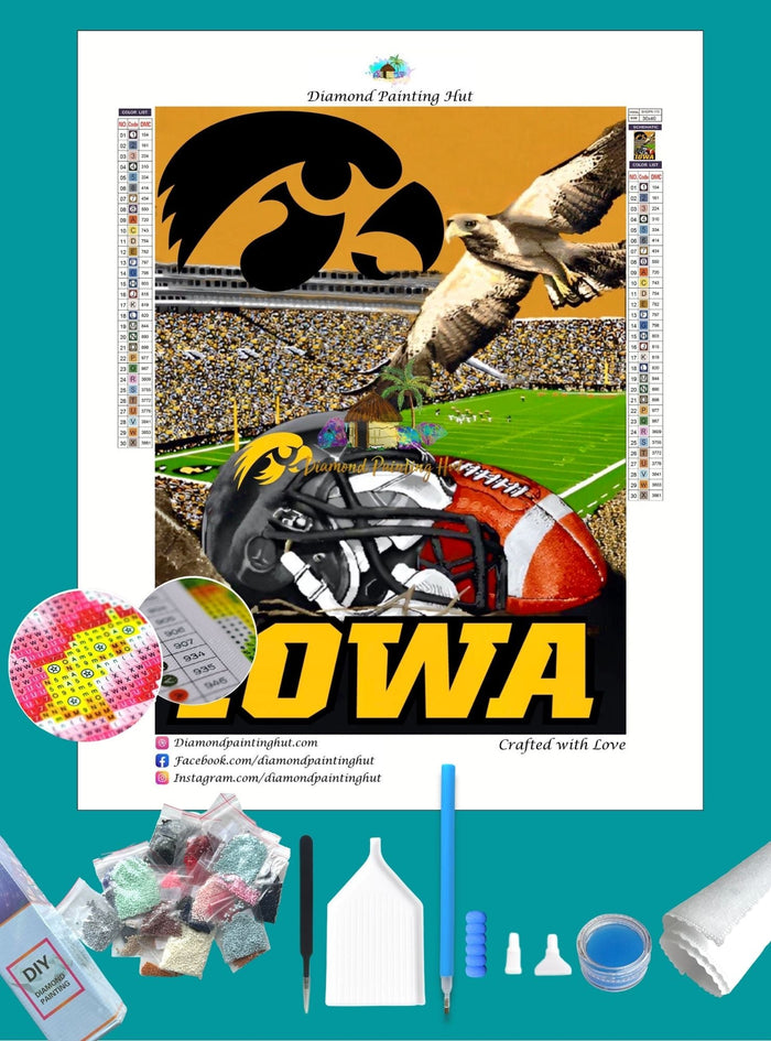 Iowa NCAA Home Diamond Painting