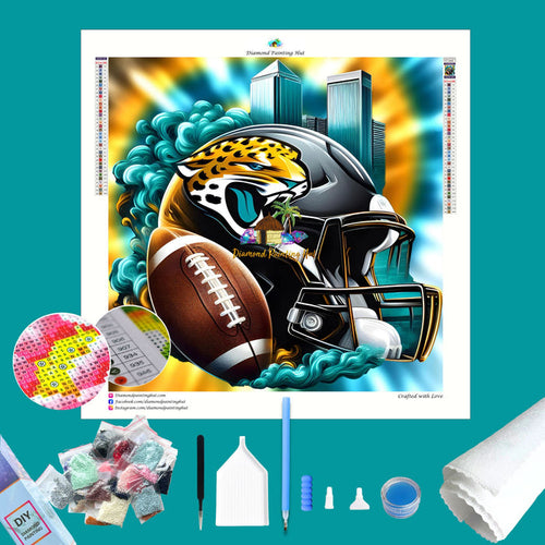 Jacksonville Jaguars NFL Helmet Diamond Painting