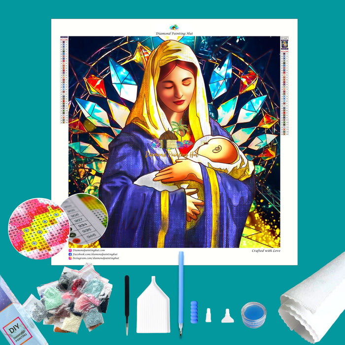 Jesus and Mary Diamond Painting