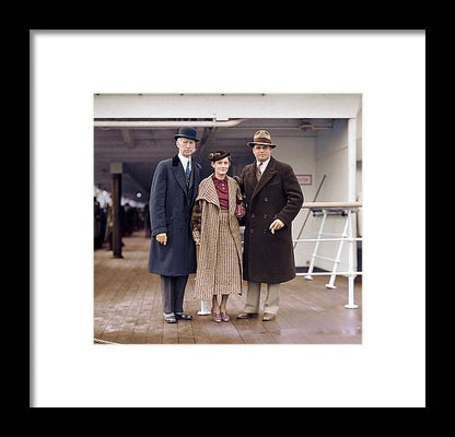 Jimmie Foxx and Connie Mack Colorized Framed Print